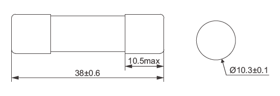 10x38mm-gPV-Sigorta bağlantısı boyutu